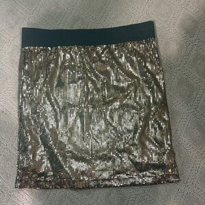 Sequin Gold Skirt